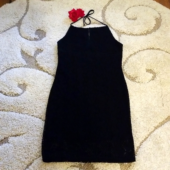 Voice Dresses & Skirts - Black crochet dress by Voice size medium.❣Final price❣